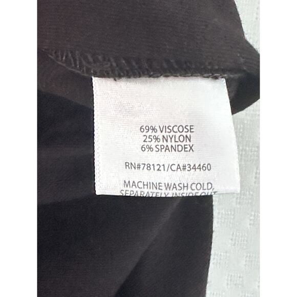 Eileen Fisher Chocolate Brown Straight Leg Pull on Pants Plus Size 1x 36x30 - Picture 3 of 7